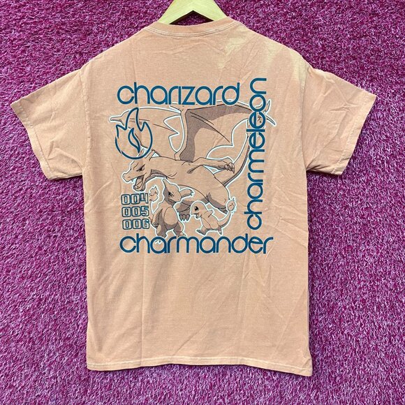 Pokemon Charmander Evolutions Graphic Design T-Shirt SM - Picture 4 of 5
